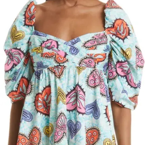 Womens Autumn Adeigbo ruffled blouse size 2 multicolored - Picture 4 of 4